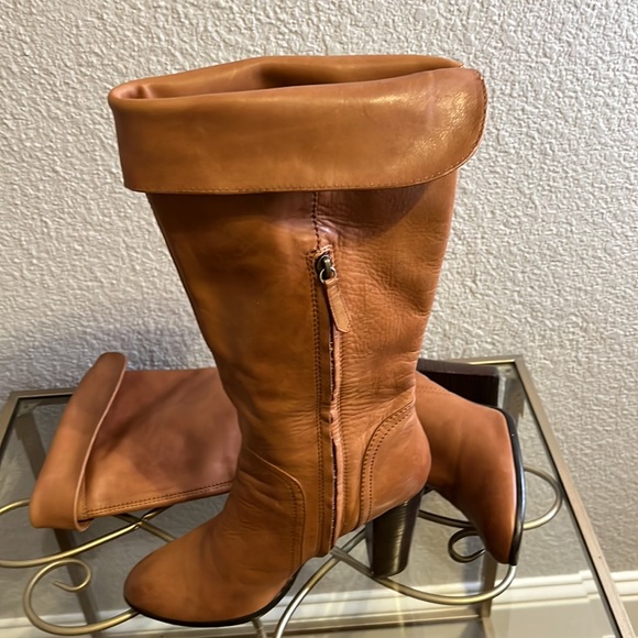Halogen Camel Leather Knee Boots Sz 11 - Picture 7 of 7